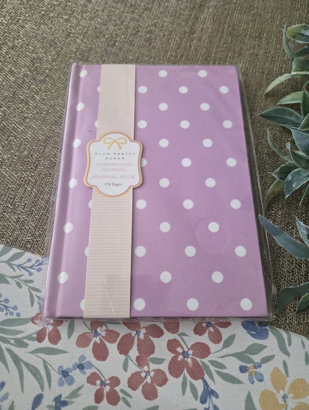 Plum Pretty Sugar Pink Polka Dot Casebound Journal